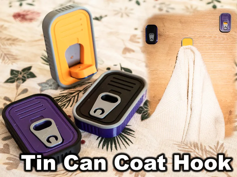 Tin Can Coat Wall Hook Hanger
