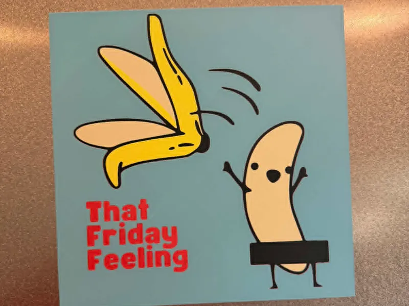 Funny Banana Peel Friday Feeling Meme