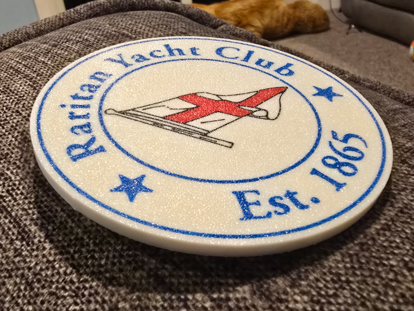 Raritan Yacht Club 100mm Coasters 235mm NJ Sailing