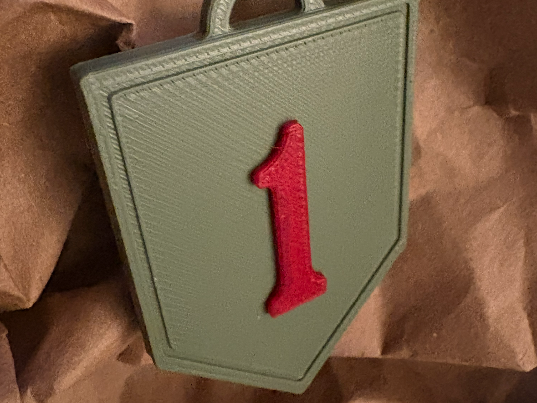 1st Infantry Keychain