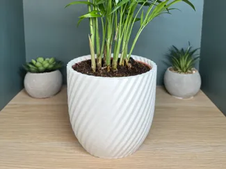 Spiral Vase-Minimalist Desk Decor
