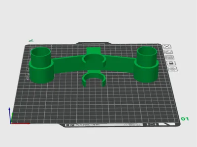 35mm Monitor Pole Dual Sign Mount