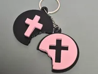 Oreo Cross keychain