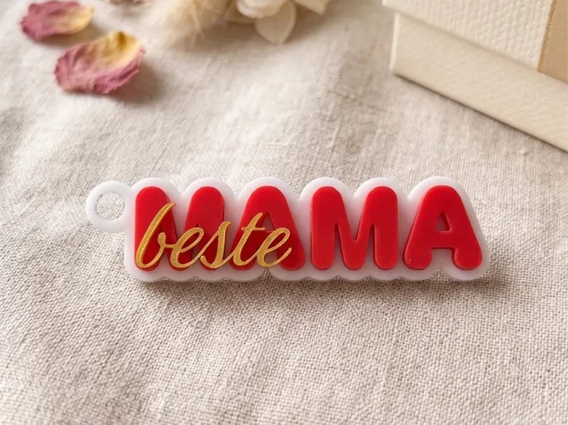 "Beste Mama" Schlüsselanhänger Geschenk Muttertag