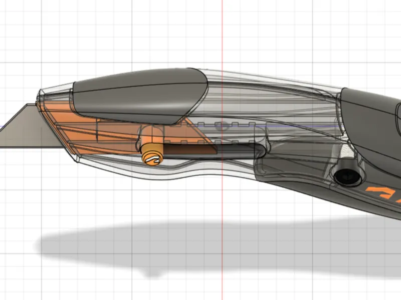 functional sliding utility knife