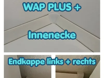 Inner Corner + End Cap Wall trim strip WAP Plus 