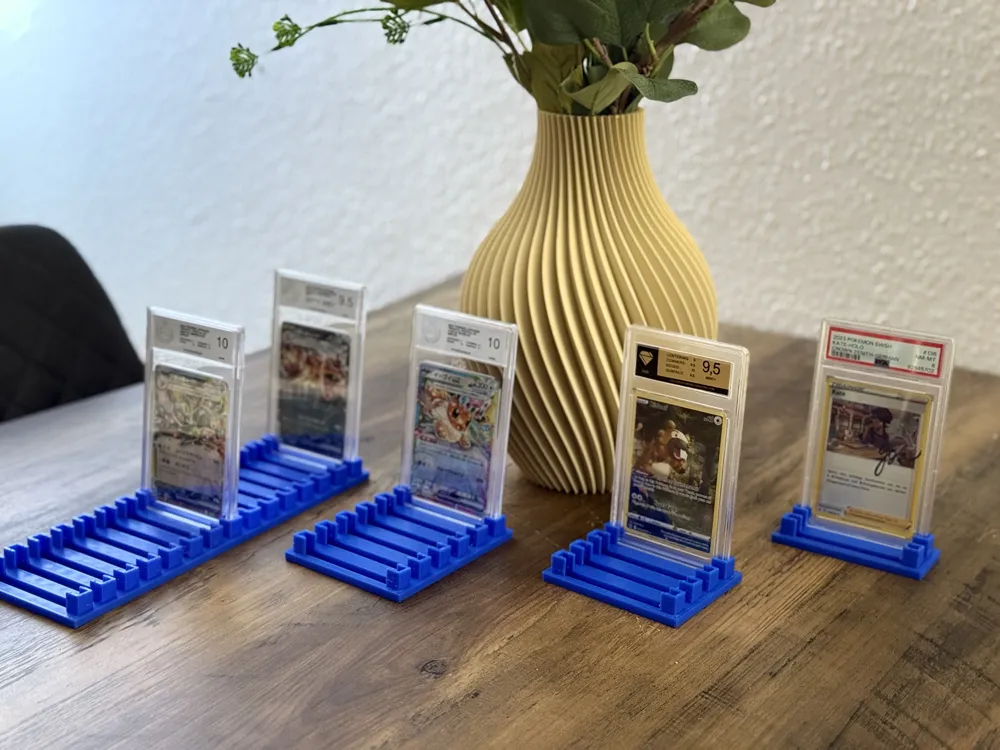 Pokémon Card Stand 2 - 15 Graded Cards by J3D Design MakerWorld ...