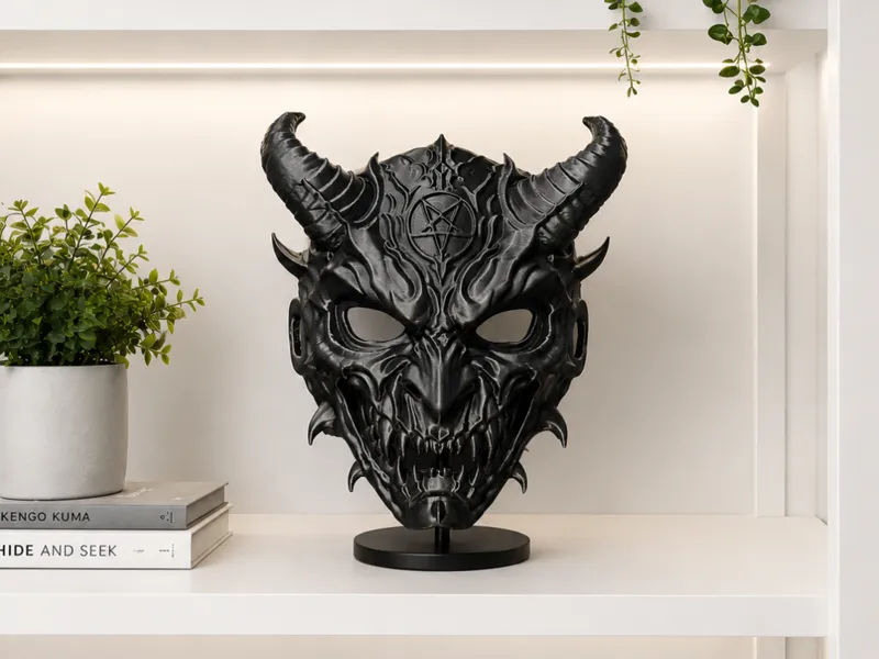 Evil Satanic Demon Mask – 3D Printable Horror Mask