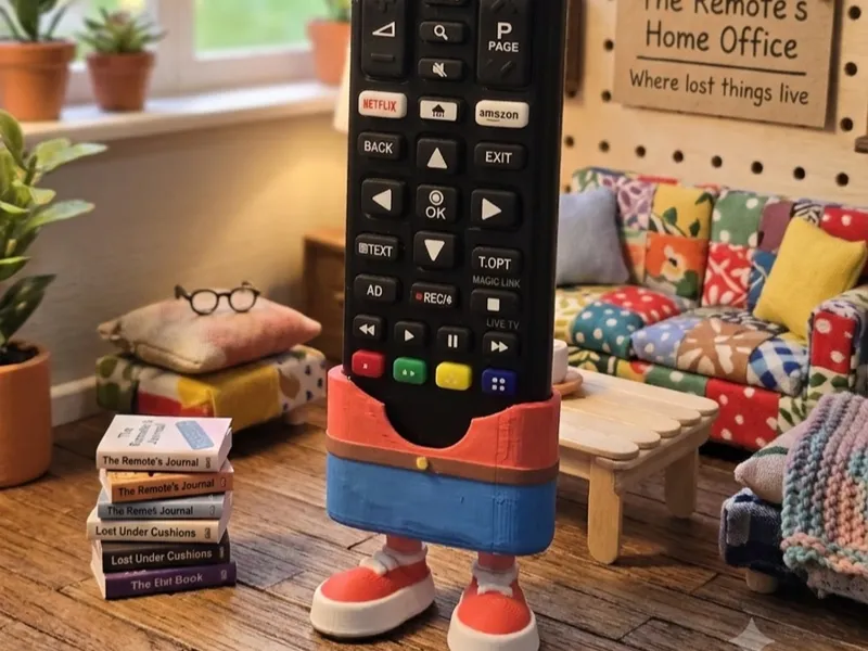 Il telecomando con i piedi