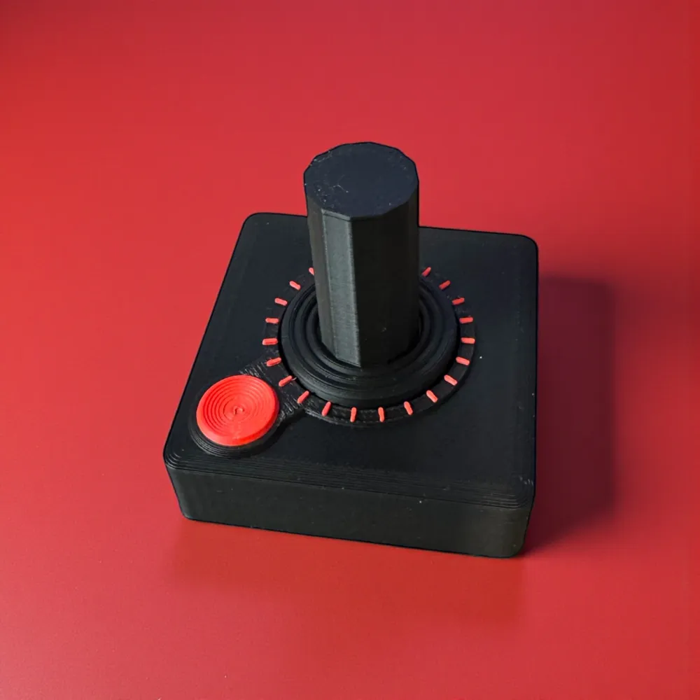 Retro Computer Clicker Retro Joystick Clicker - Free 3D Print Model - MakerWorld