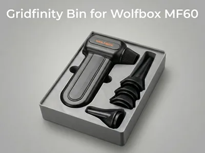 Wolfbox MF60 Gridfinity Bin (color insert option)