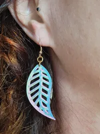 Boucles d'oreilles feuille au style décontracté — photo 7