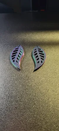 Boucles d'oreilles feuille au style décontracté — photo 4