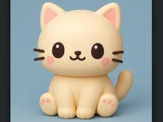 Chibi Cat – Cute Kitty Easy-to-Print Figurine