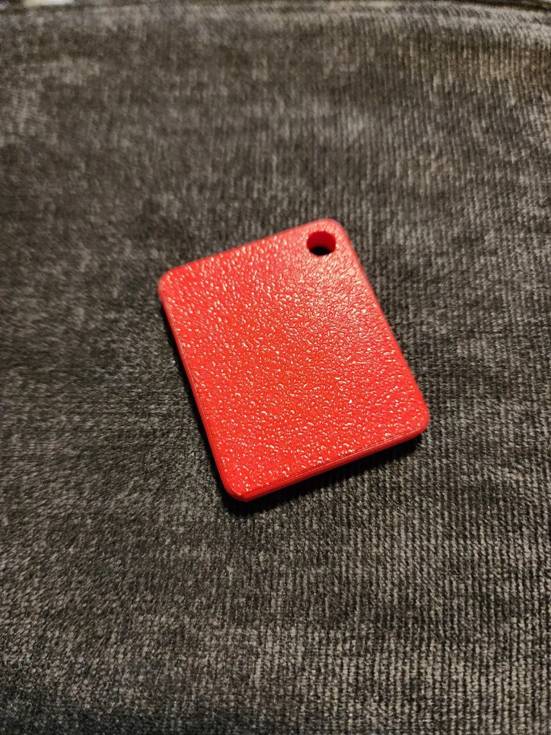 Square NFC tag keychain