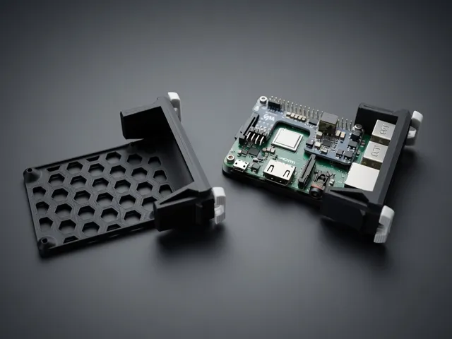 Raspberry Pi 3B+ რაკ-სნეპინის სამაგრი