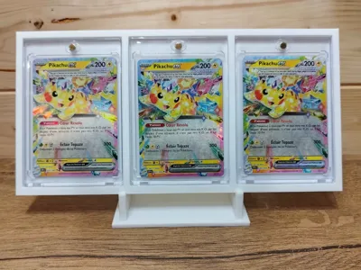 Magnetic 3 Card Case Display Stand (No Support)