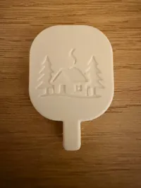 Key Chain Cabin in Woods