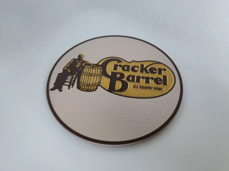 Cracker Barrel coaster set with caddy