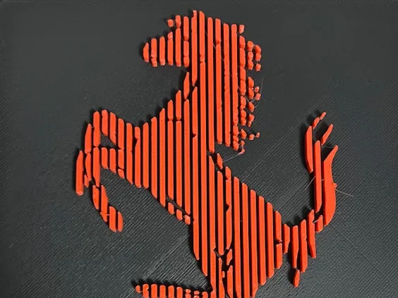 Layered Ferrari Logo