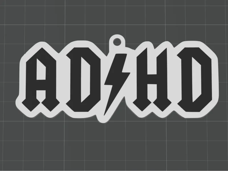 adhd keychain