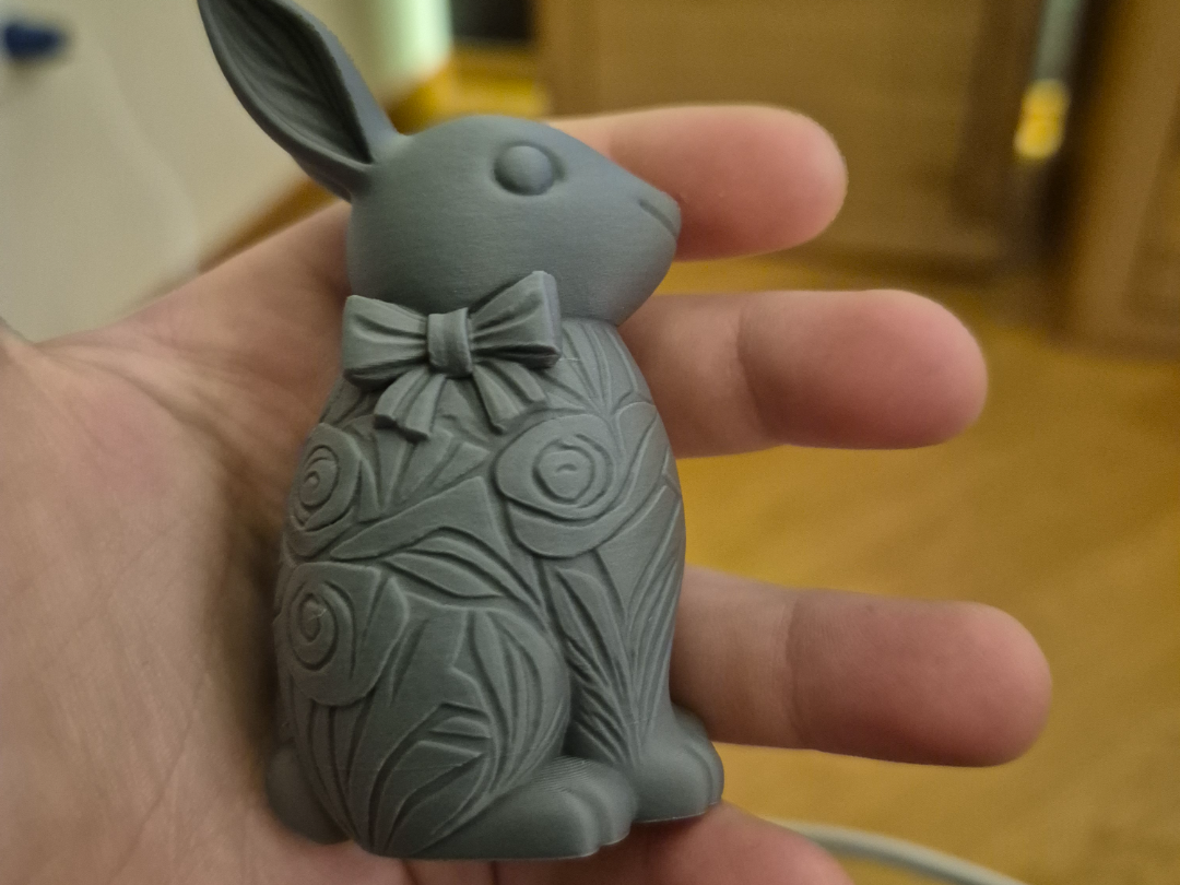 Easter Bunny Rose Figure