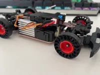 Roue 2 pièces avec pneu increvable en TPU pour K989 — photo 1