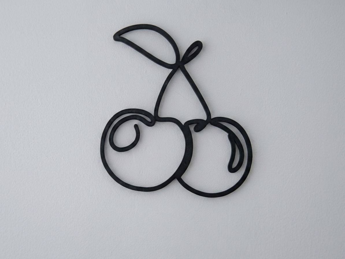 Cherries — Minimalist Line Art Wall Decor