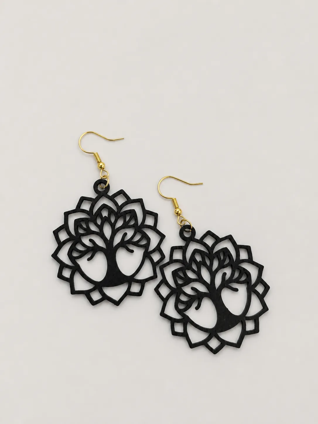 Tree of Life Mandala Earrings – Elegant Statement view 2