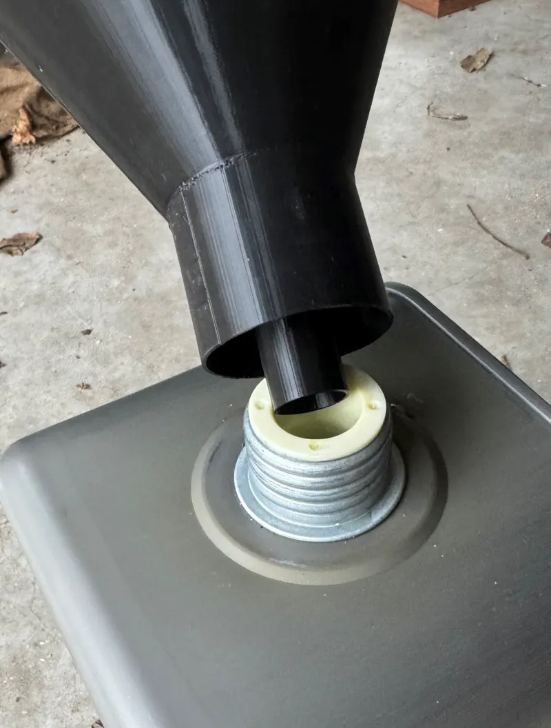 Zibro / Qlima funnel self-standing for fuel tank