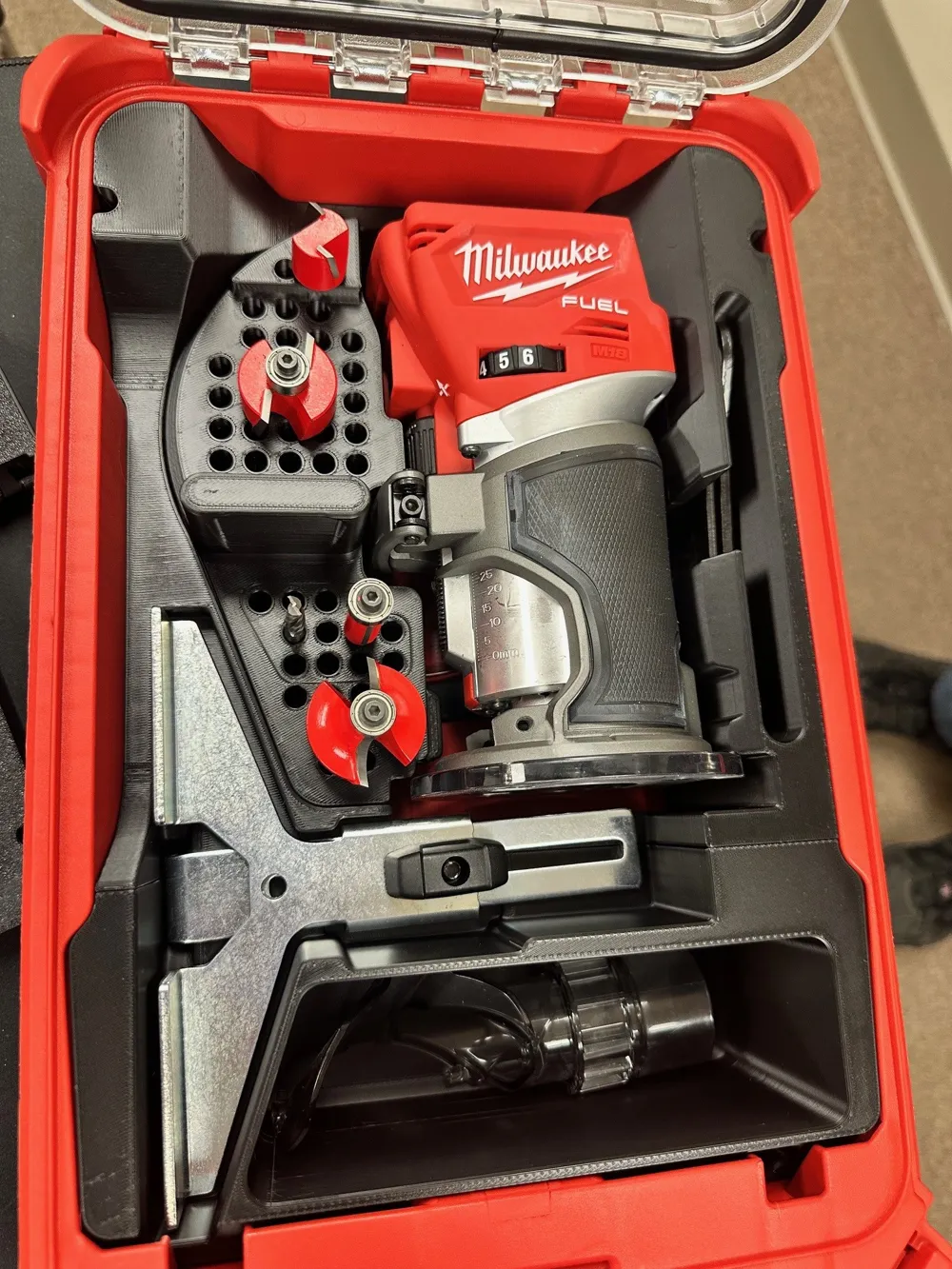 Milwaukee Compact Router Packout Insert - Free 3D Print Model - MakerWorld