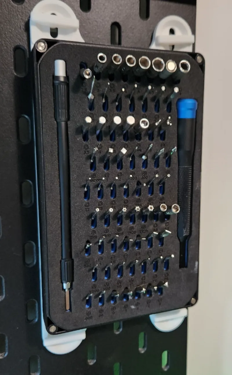 IFixIt Screwdriver kit mount for skadis pegboard