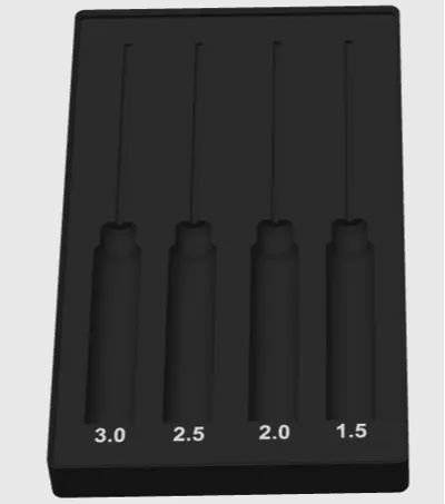 Hex Driver Storage - 4 piece - 1.5, 2.0, 2.5, 3.0