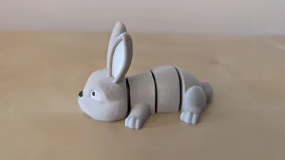 Rabbit - Articulated Figure Keychain - Free 3D Print Model - MakerWorld