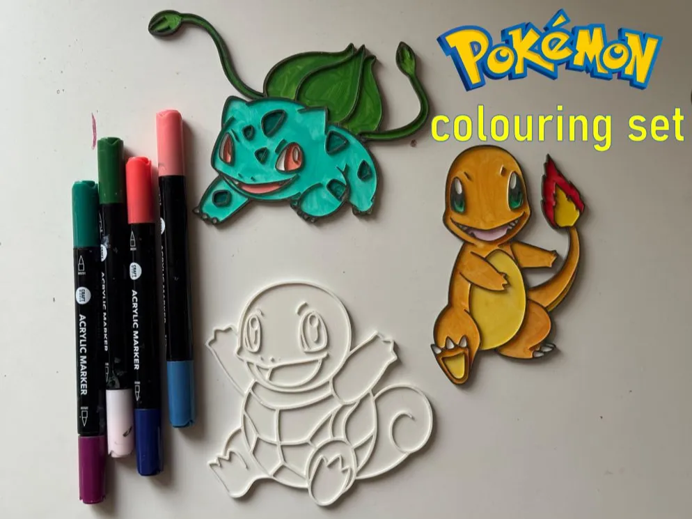 Carte da Colorare per Bambini – Pokémon - Modello di stampa 3D gratuito ...