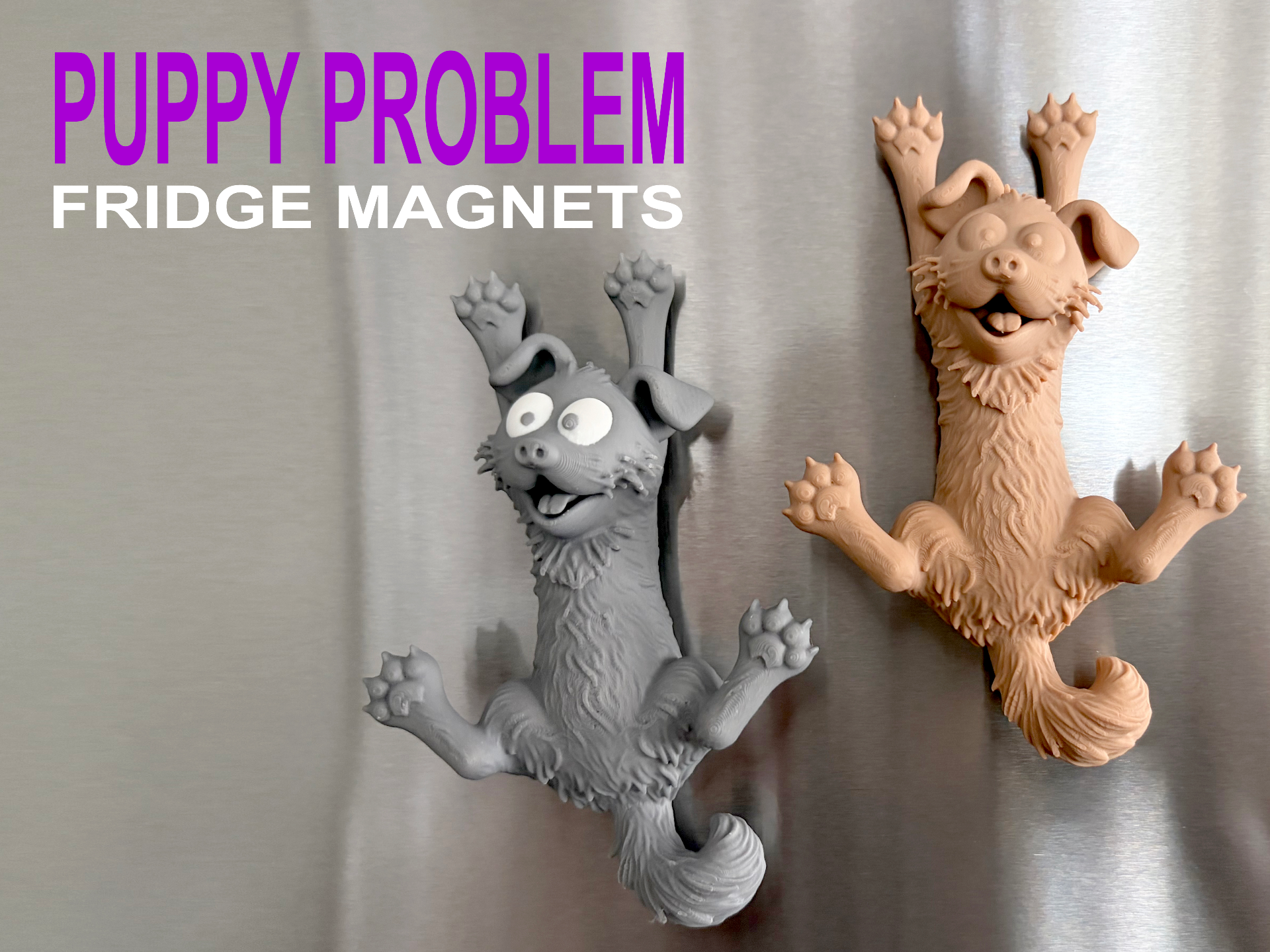 Puppy Problem Fridge Magnets