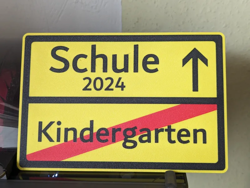 Schule/Kindergarten Schild 205 x 139mm