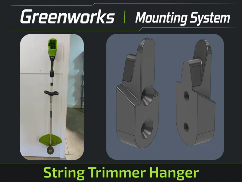 Greenworks String Trimmer Hanger | Wall Mount