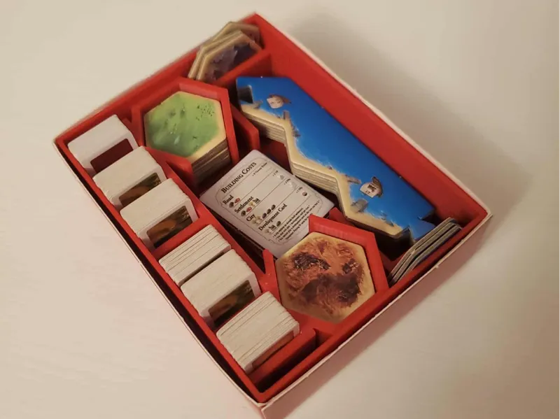 World's Smallest Catan Box Insert
