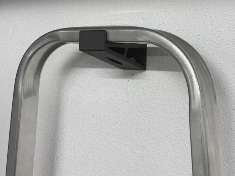 Step ladder wall storage