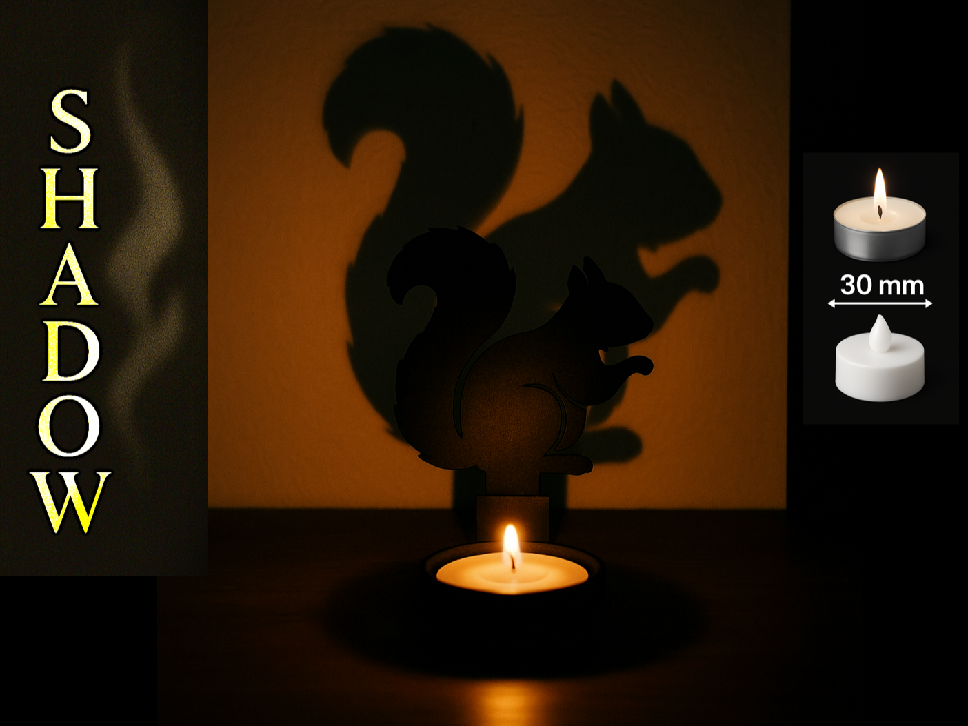 Shadow Art - Squirrel
