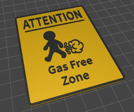 Gas Free Sign