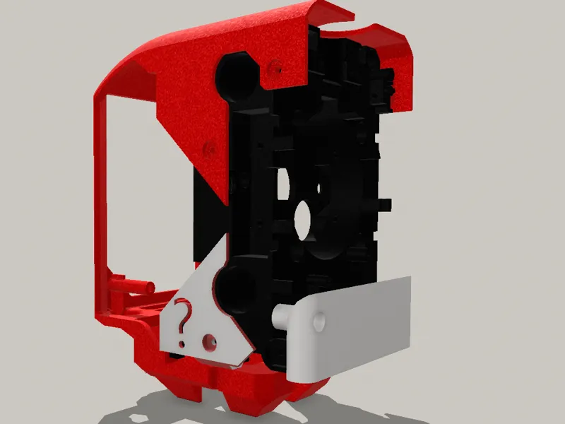 Toolhead Middle R Cover for P1/P1S Part Modular