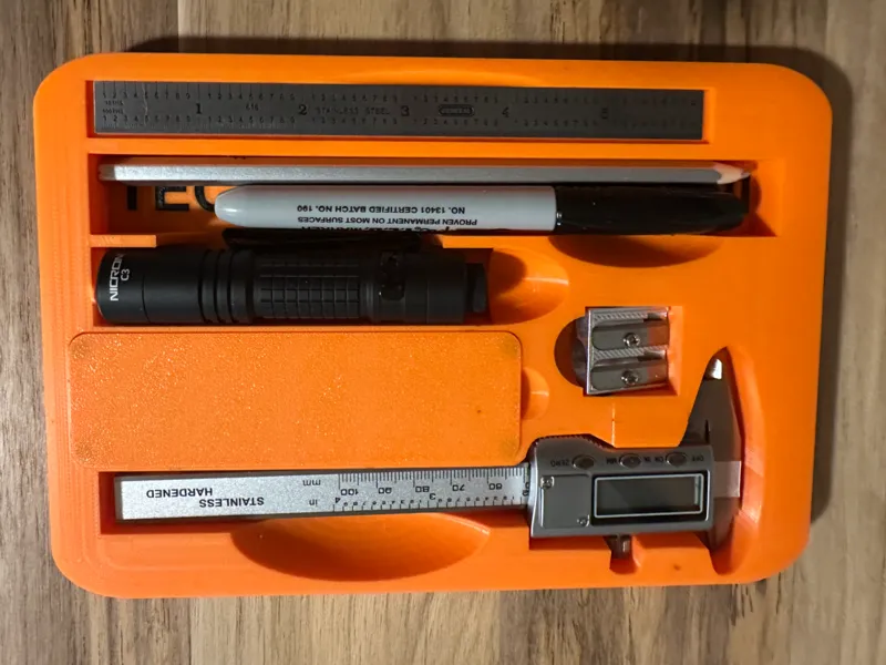 Engineer's tool tray and organizer. 