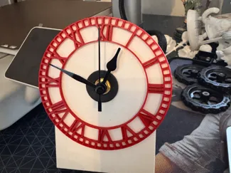 Roman numbered clock face for Bambu Lab A1