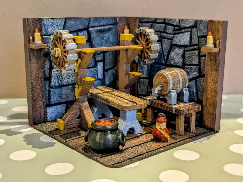 Dungeons and Dumbbells: Print & Paint Diorama