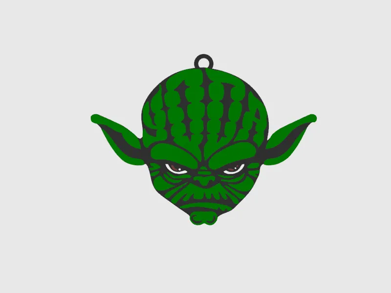 Yoda Keychain