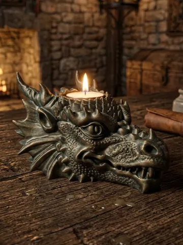 Accesorio de iluminación decorativa: Portavelas Dragon — vista de referencia 2