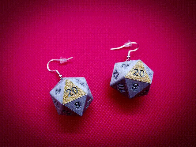 D20 Dice Earrings