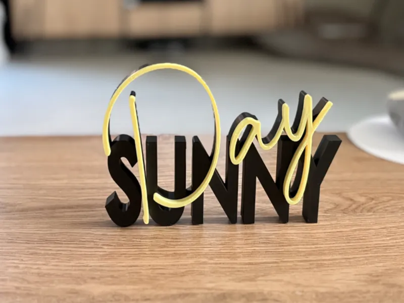 Deko Schrift Sunny Day